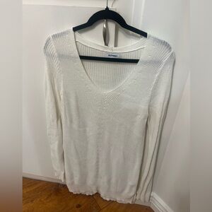 TALL Old Navy White Knit Sweater